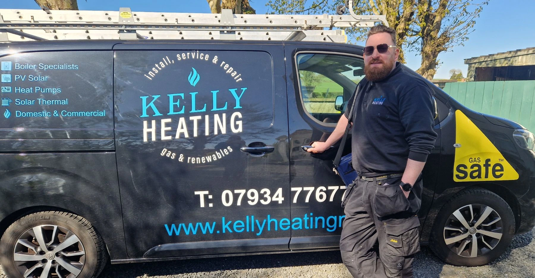 Kieran Kelly — Gas Safe registered boiler installation engineer, Kelly Heating NI, Belfast