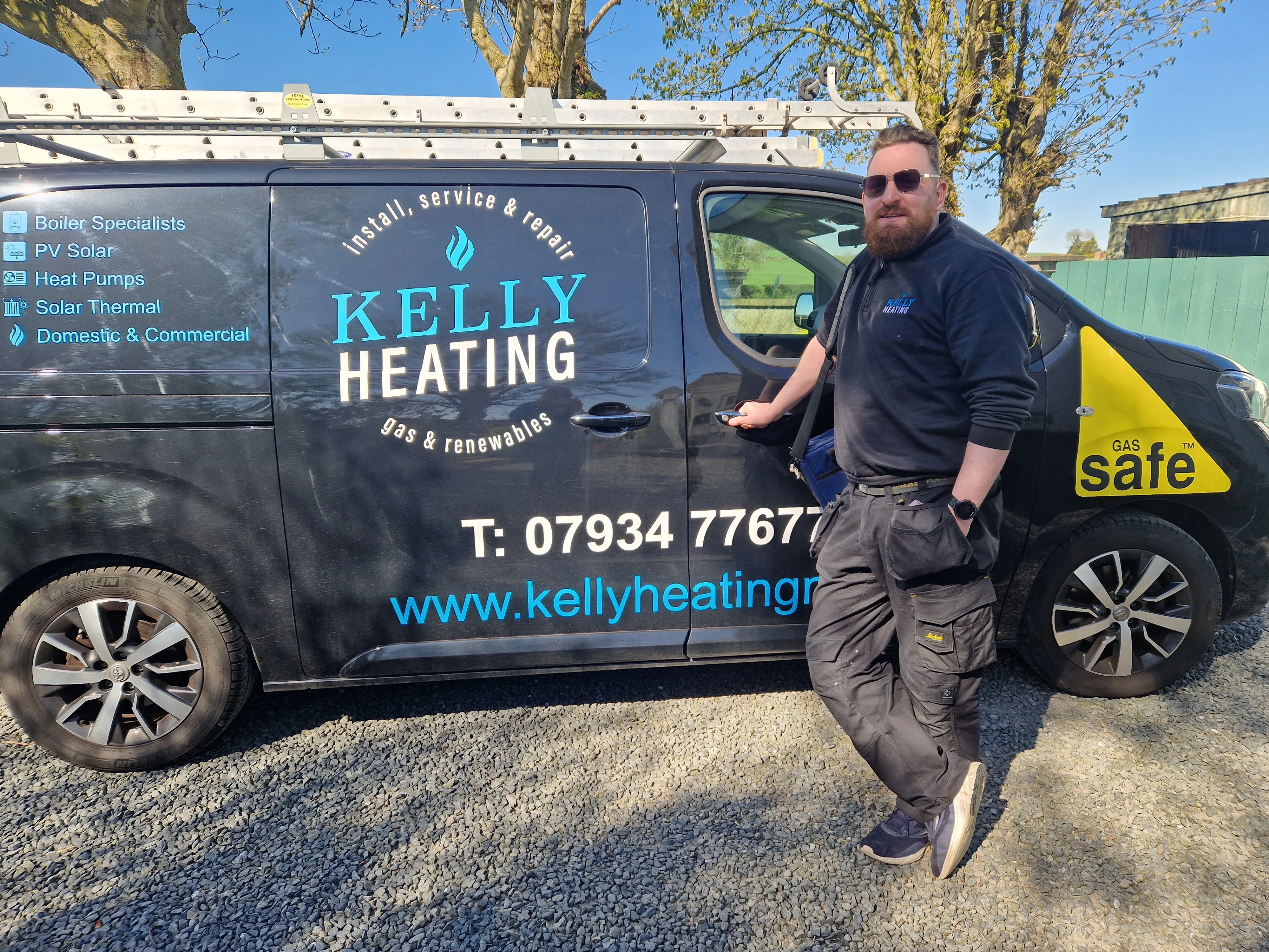 Kieran Kelly — Gas Safe registered boiler engineer, Kelly Heating NI, serving Lisburn